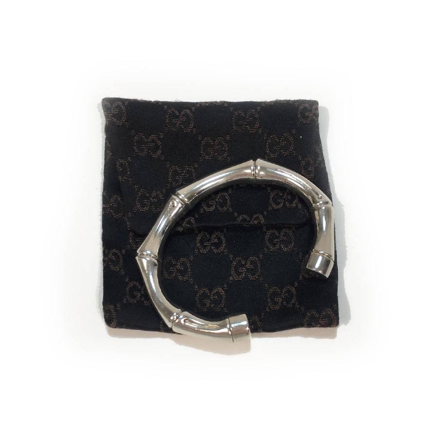GUCCI Rigid Bamboo Bracelet in Sterling Silver 1