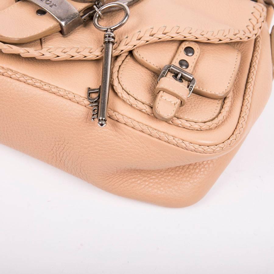Women's DIOR 'Saddle' Bag in Beige Leather