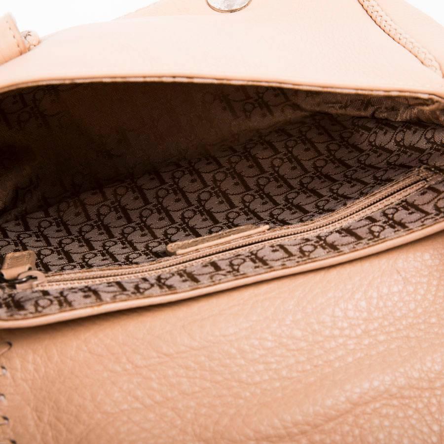 DIOR 'Saddle' Bag in Beige Leather 3