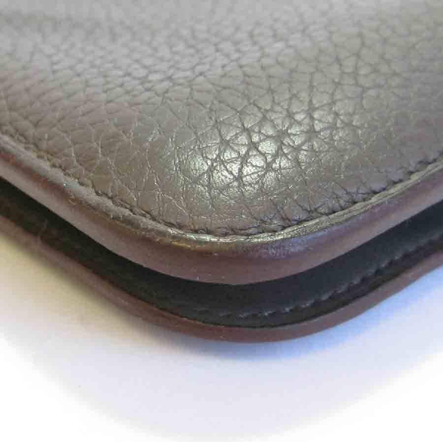 HERMES Dogon Duo Wallet in Etoupe Togo Leather 3