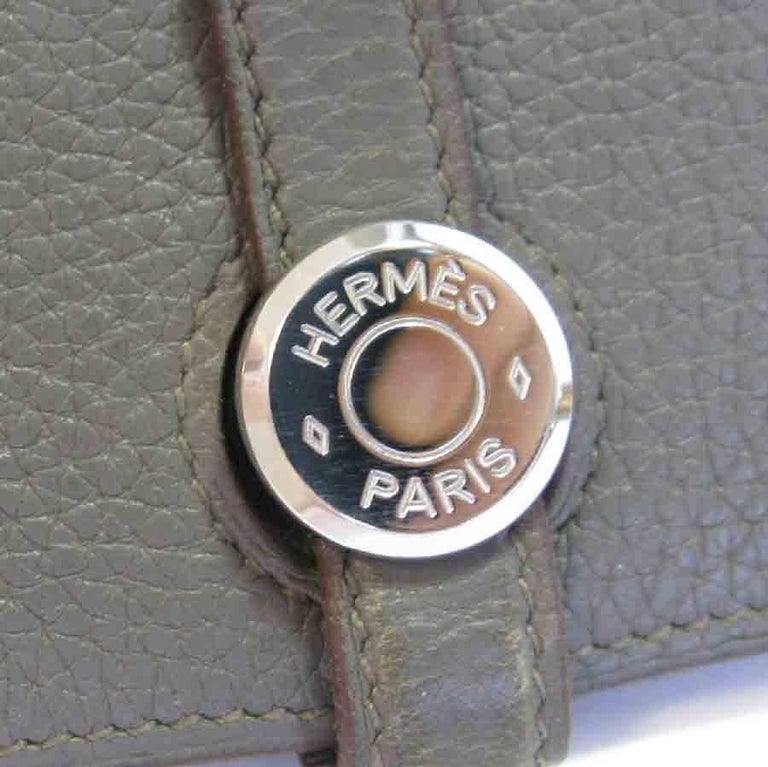 Lot - Hermès Prune Leather Dogon Duo Wallet