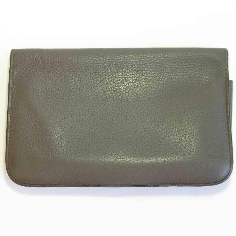 HERMES Dogon Duo Wallet in Etoupe Togo Leather 1
