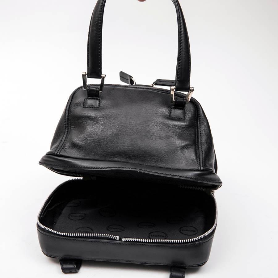 Mini LAGERFELD Bowling Bag in Black Leather 5