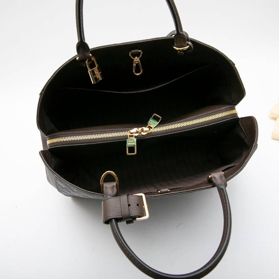 LOUIS VUITTON 'Montaigne GM' Bag in Monogram Empreinte Earth-Tone Leather 2