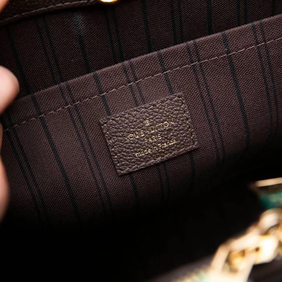 LOUIS VUITTON 'Montaigne GM' Bag in Monogram Empreinte Earth-Tone Leather 4