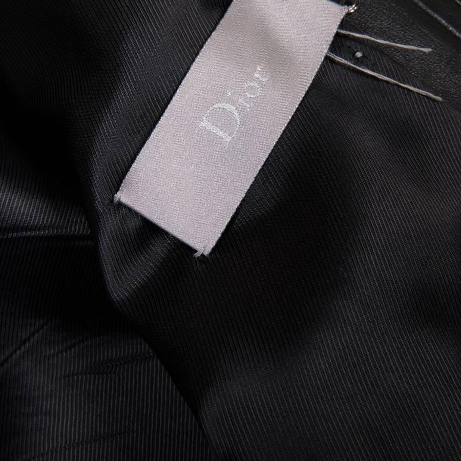 DIOR Jacket in Soft Black Lamb Leather Size 46FR 8