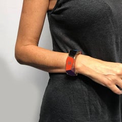 CHANEL Cuff Bracelet in Multicolored Plexiglass