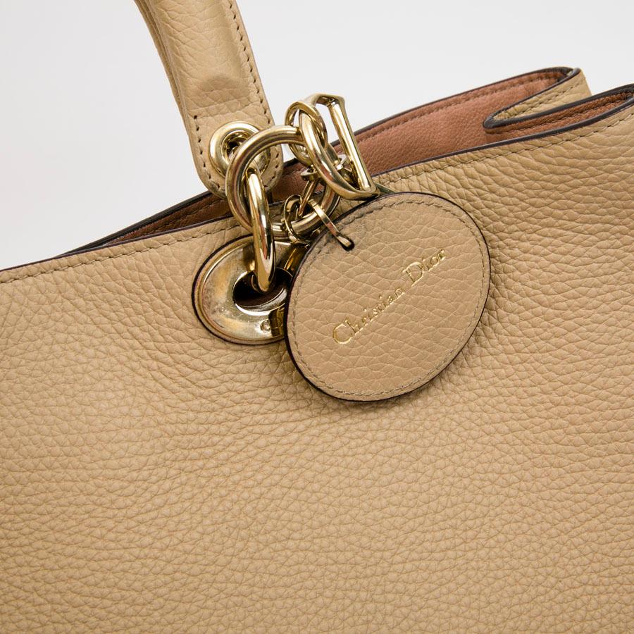 CHRISTIAN DIOR 'Diorissimo' Bag in Nude Beige Taurillon Leather 2