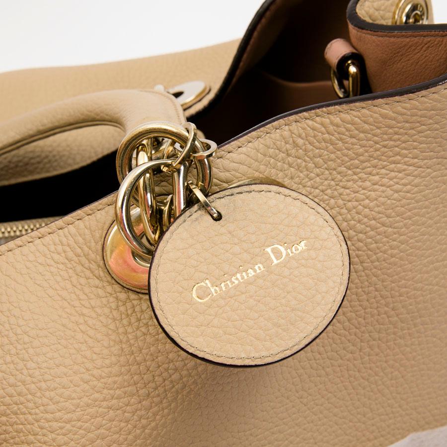 CHRISTIAN DIOR 'Diorissimo' Bag in Nude Beige Taurillon Leather 3
