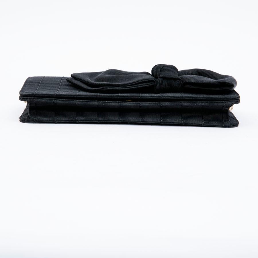 CHANEL Evening Clutch in Black Fabric 1