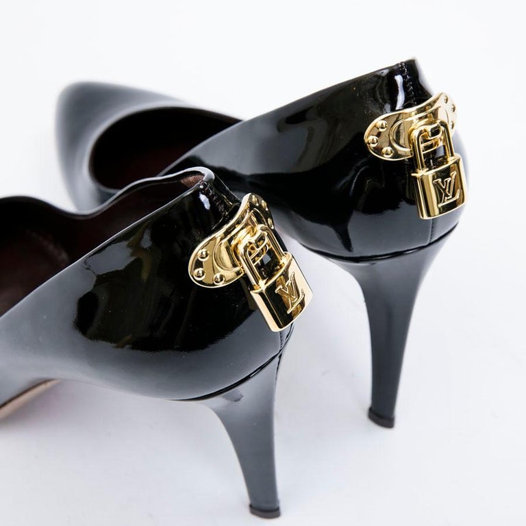 LOUIS VUITTON 'Oh Really' High Heels in Black Patent Leather Size 39.5FR at  1stDibs