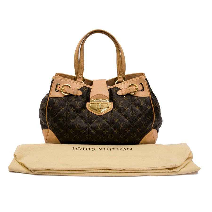 LOUIS VUITTON Flap Tote Bag in Brown Monogram Quilted Coated Canvas 5