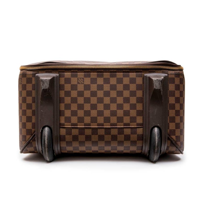 LOUIS VUITTON Large Pegasus Model Rolling Suitcase in Damier Ebene Canvas For Sale at 1stDibs