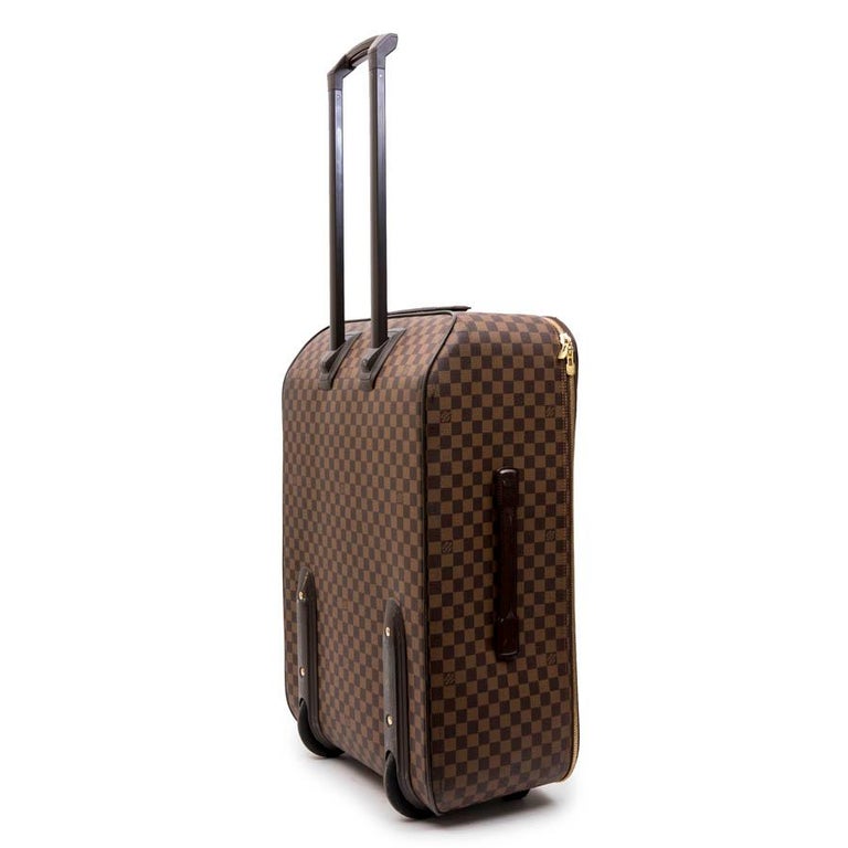 LOUIS VUITTON Large Pegasus Model Rolling Suitcase in Damier Ebene Canvas  For Sale at 1stDibs