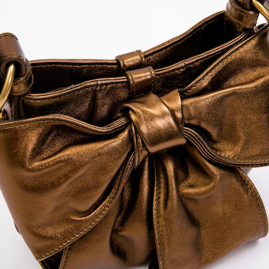 YVES SAINT LAURENT 'Bow' Bag in Copper Lambskin 1