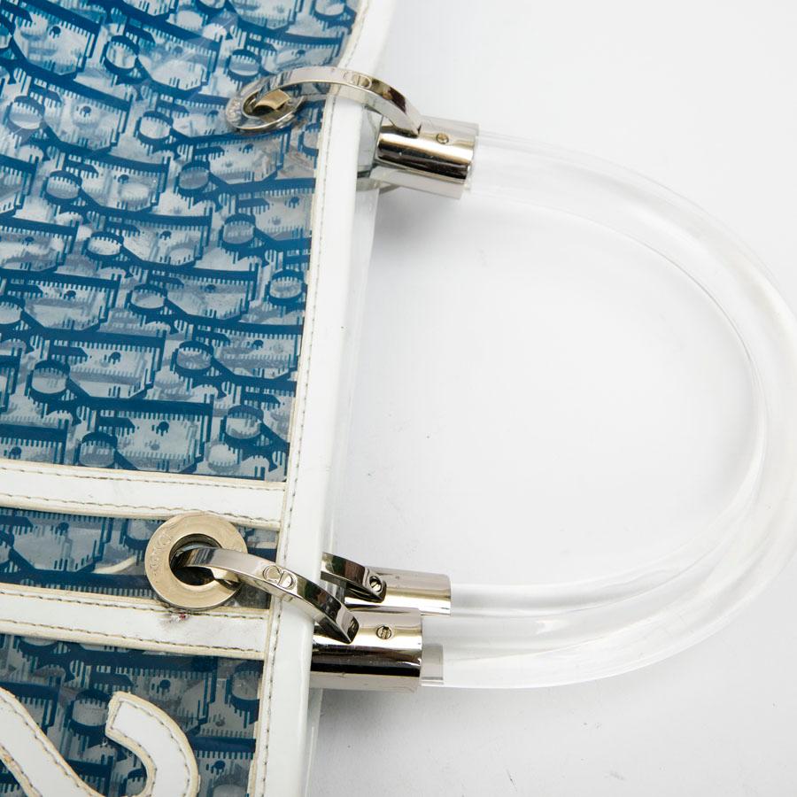 transparent blue bag