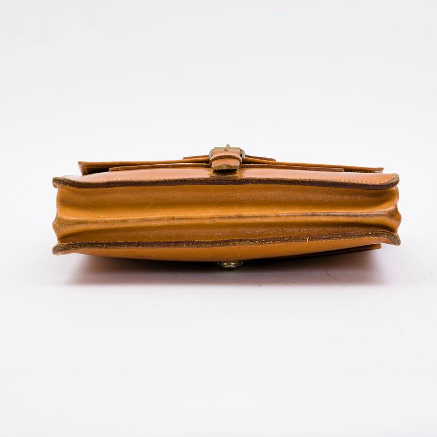 Louis Vuitton Vintage Brown Monogram Canvas and Natural Leather satchel bag   1