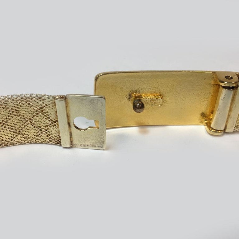 CHANEL Vintage Belt in Gilt Metal Mesh Size 68EU For Sale at 1stDibs ...