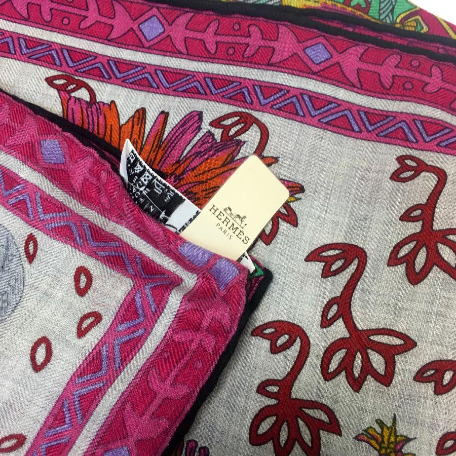 HERMES Shawl 'Les Cavaliers du Caucase' in Cashmere and Silk 1