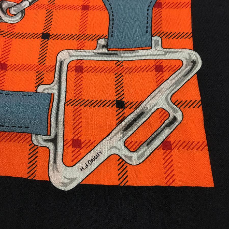 Women's HERMES Shawl 'Tatersale' in Cashmere and Silk