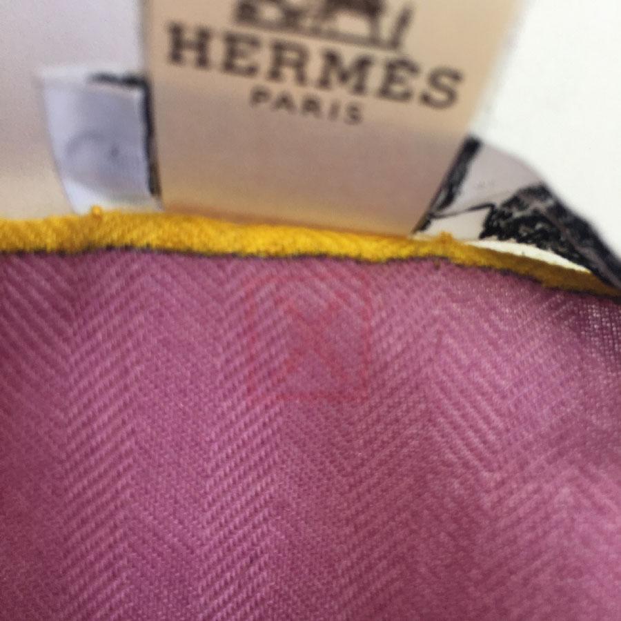 Hermes Sellier Shawl in Multicolored Cashmere and Silk 4