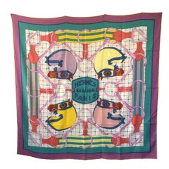 Hermes Sellier Shawl in Multicolored Cashmere and Silk