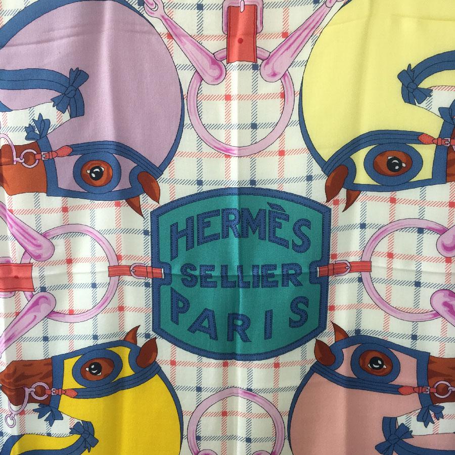 Hermes Sellier Shawl in Multicolored Cashmere and Silk 3