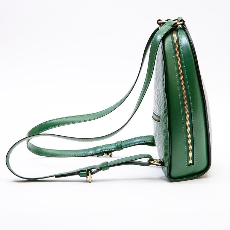 LOUIS VUITTON Backpack in Green Epi Leather at 1stDibs  green lv backpack, louis  vuitton green backpack, lv backpack green