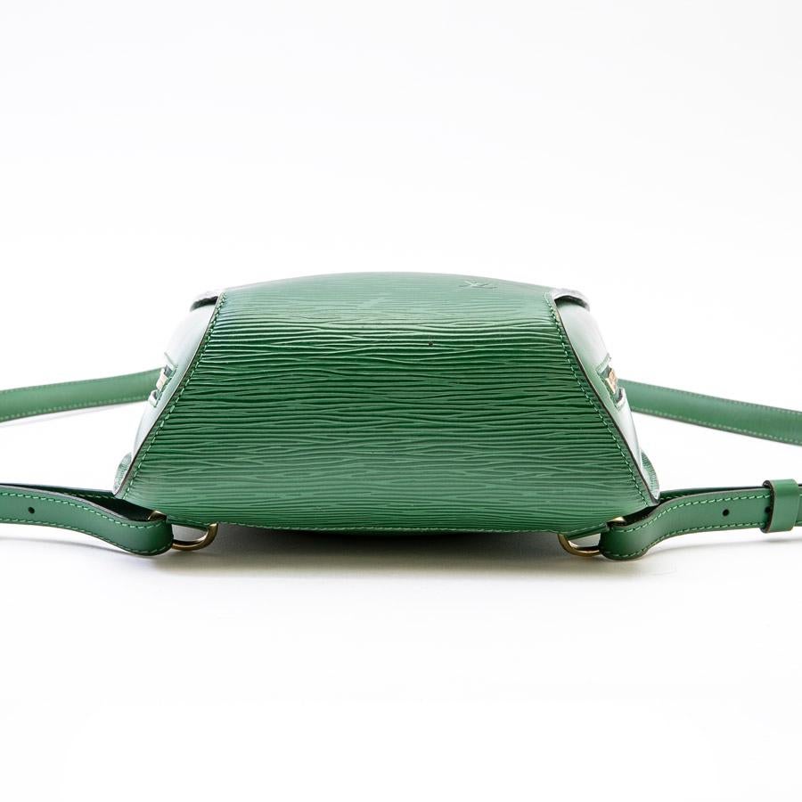 Black LOUIS VUITTON Backpack in Green Epi Leather