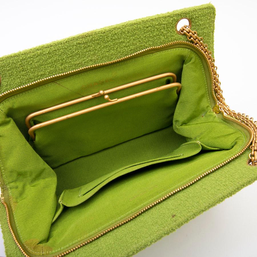 CHANEL Vintage Bag in Anise Green Terry Cloth at 1stDibs | green terry ...