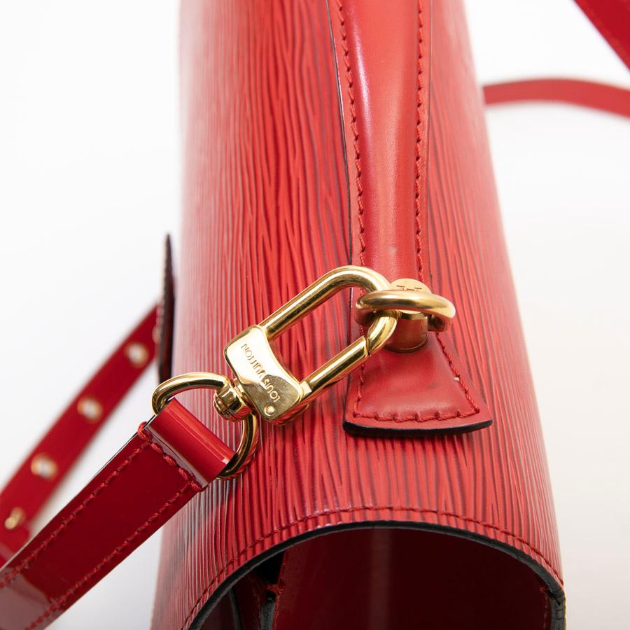Louis Vuitton Monceau Red Epi Leather BB Bag  4