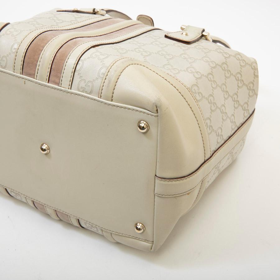 GUCCI Bag in Beige and Velvet Monogram Leather 1