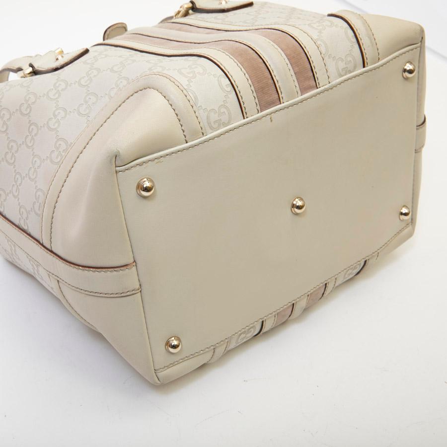 GUCCI Bag in Beige and Velvet Monogram Leather 2