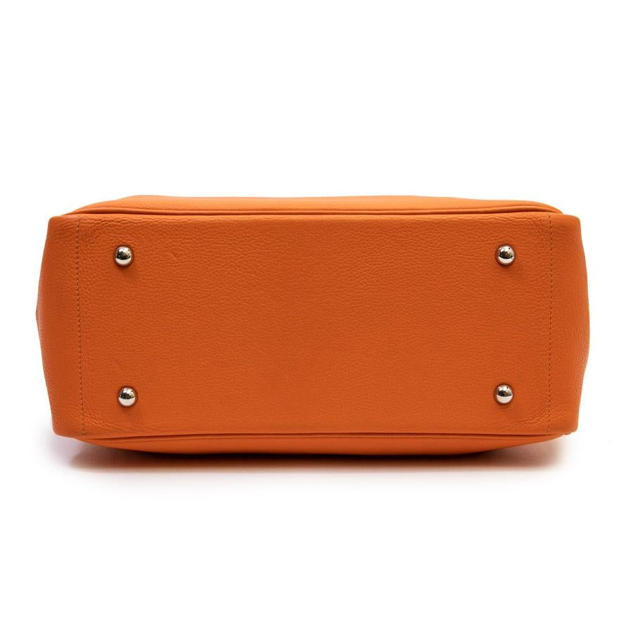 Women's HERMES Bag in Orange Clémence Taurillon Leather