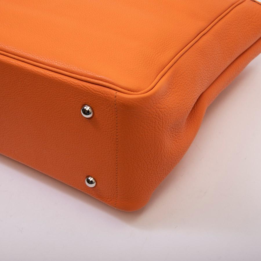 HERMES Bag in Orange Clémence Taurillon Leather 1