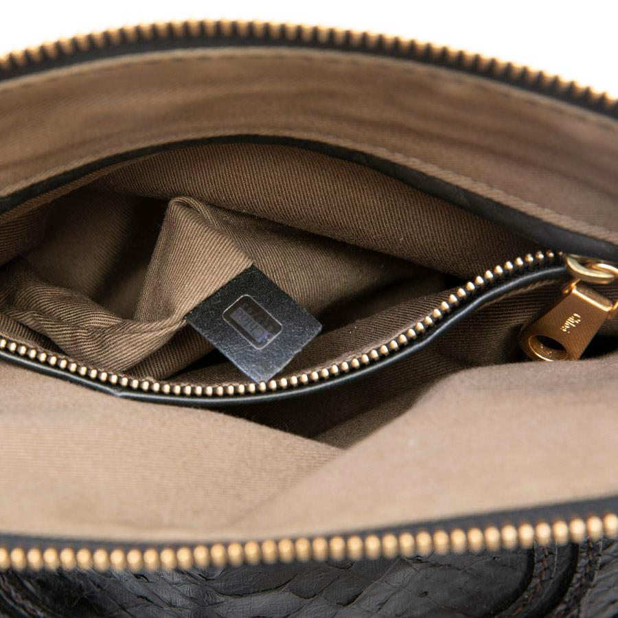 CHLOE 'Marcie' Bag in Black Python Leather 9