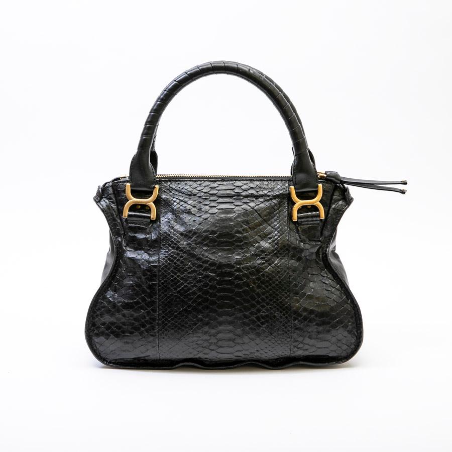 CHLOE 'Marcie' Bag in Black Python Leather at 1stDibs | chloe marcie ...