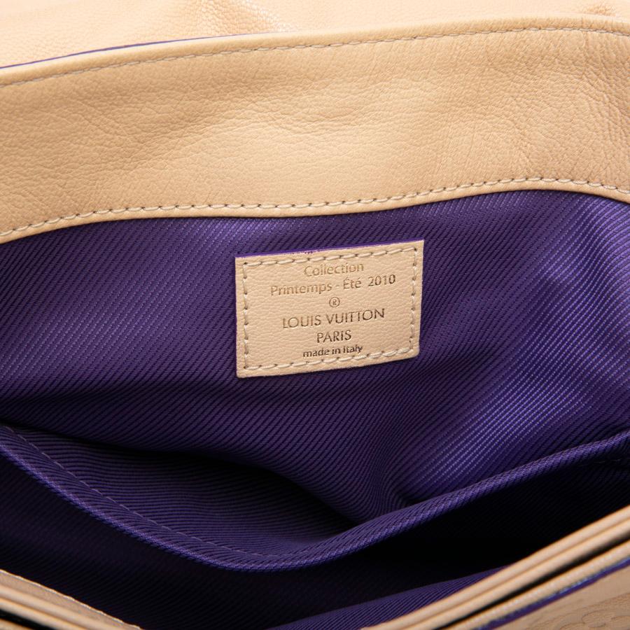 Louis Vuitton Beige Monogram Empreinte Calf Leather Collector Flap Bag 10
