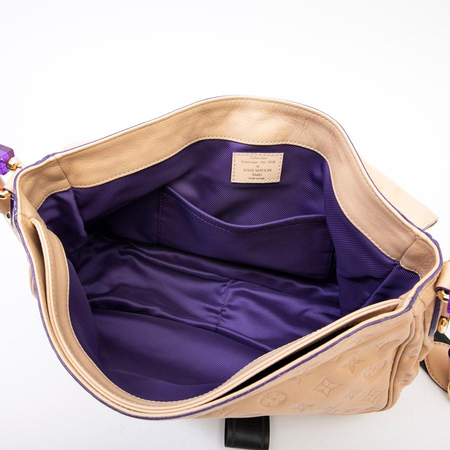 Louis Vuitton Beige Monogram Empreinte Calf Leather Collector Flap Bag 11