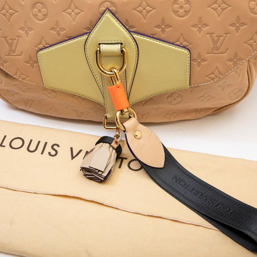 Louis Vuitton Beige Monogram Empreinte Calf Leather Collector Flap Bag 6