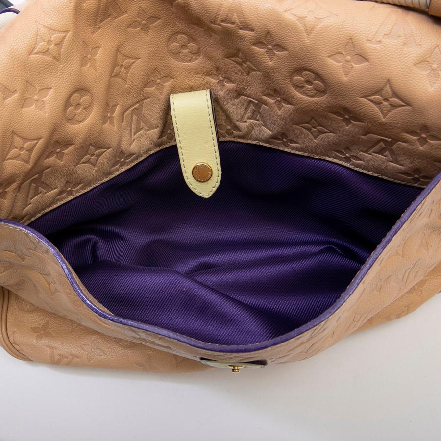 Louis Vuitton Beige Monogram Empreinte Calf Leather Collector Flap Bag 9