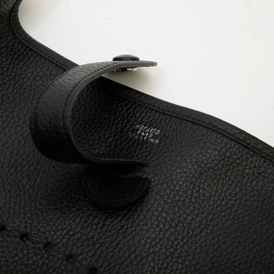 Hermès Evelyn II Black Taurillon Clémence Leather Bag  9