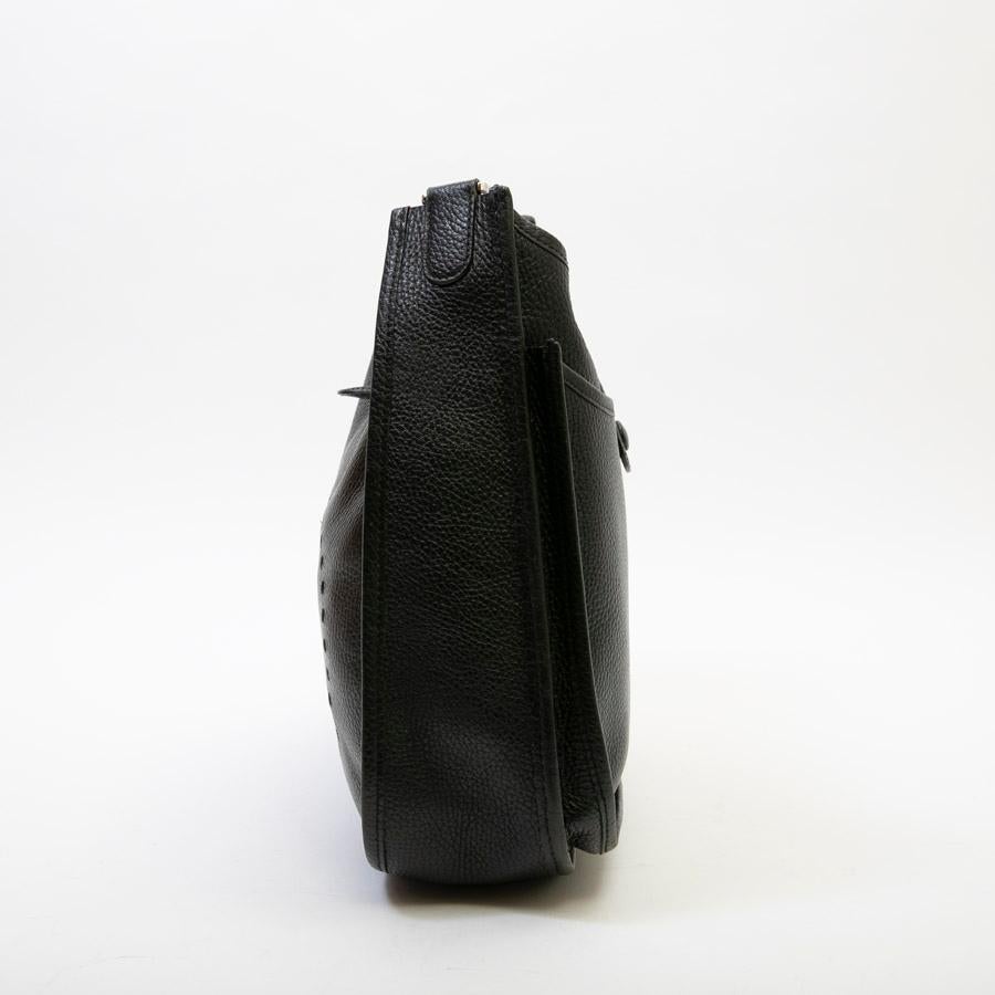 Hermès Evelyn II Black Taurillon Clémence Leather Bag  3