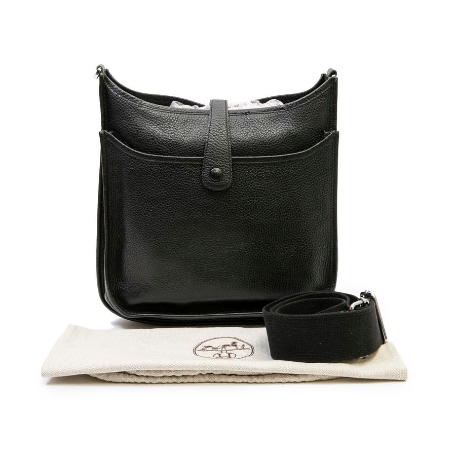 Hermès Evelyn II Black Taurillon Clémence Leather Bag  5