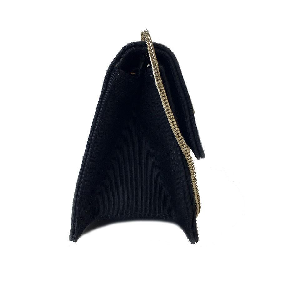 Chanel Black Fabric Mini 2.55 Bag  1