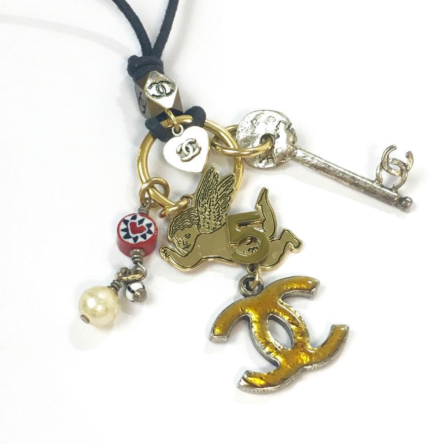 Women's Chanel CC / Key / Angel Charms Link Necklace 