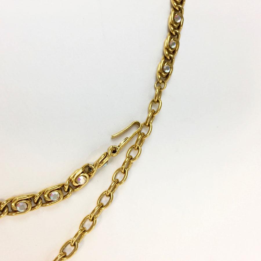 CHANEL Vintage Belt in Gilt Metal with Pearls In Good Condition In Paris, FR