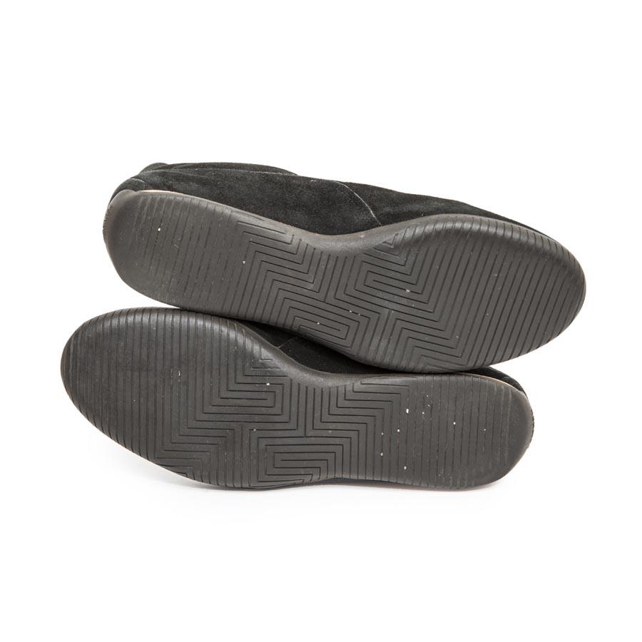 HERMES Sneakers in Black Velvet Calfskin Leather Size 44.5FR 2