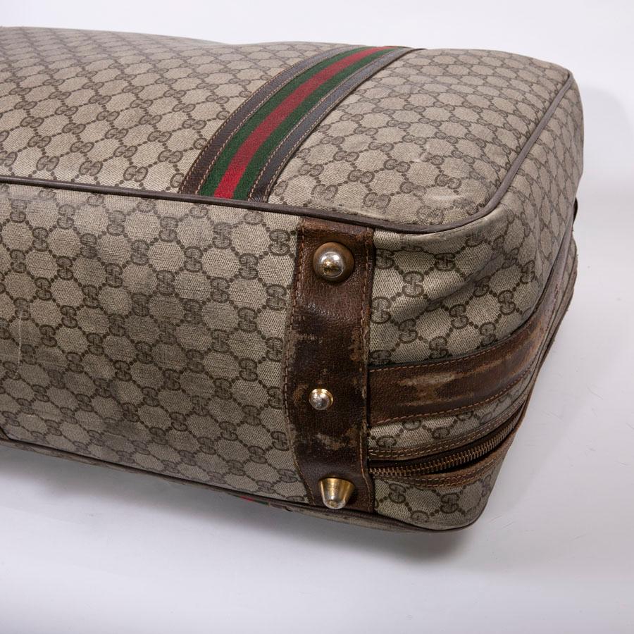 GUCCI Vintage Soft Suitcase in Brown Monogram Coated Canvas 2