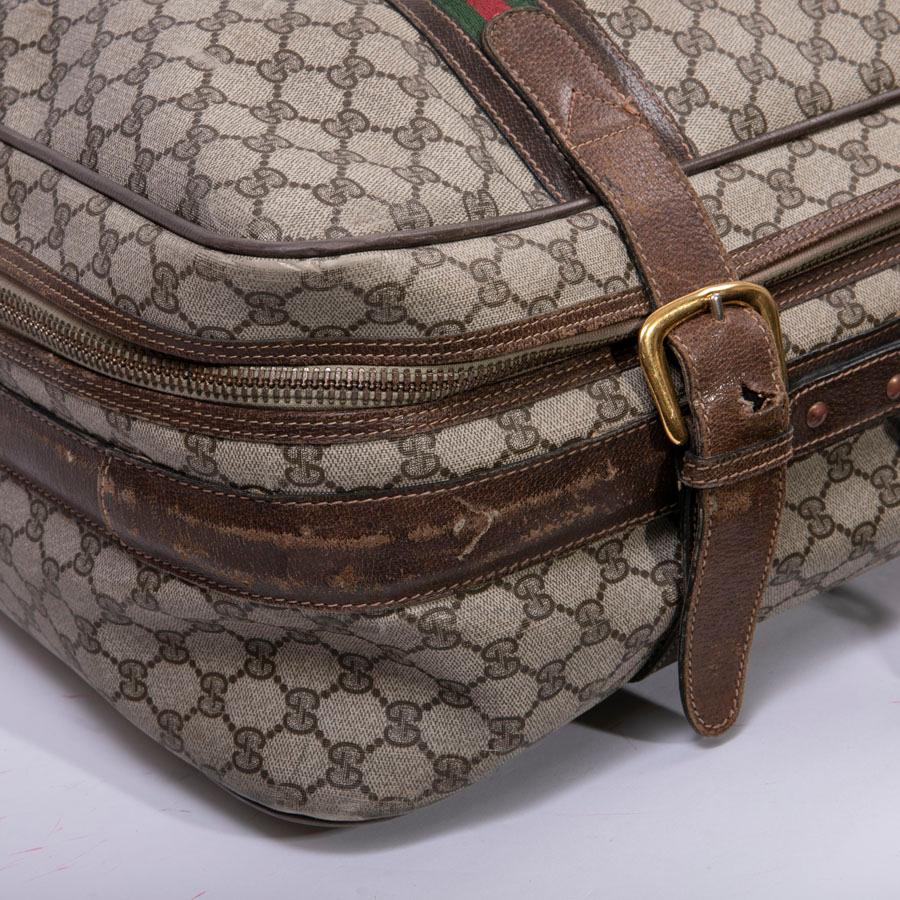 GUCCI Vintage Soft Suitcase in Brown Monogram Coated Canvas 6